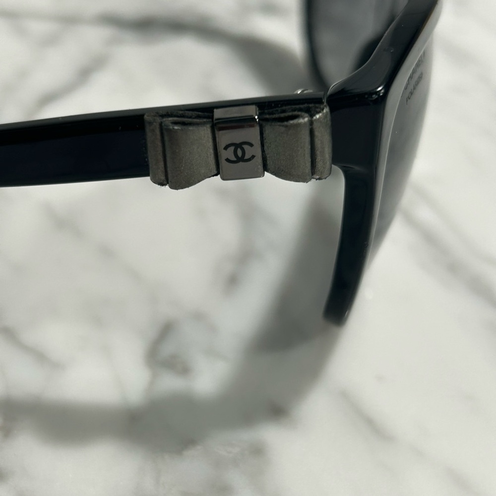 Authentic Chanel black cat eye sunglasses - Picture 2 of 7
